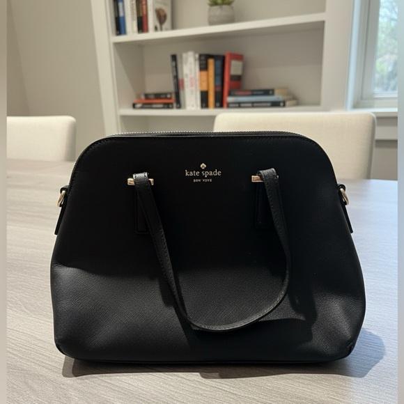 Kate Spade New York Cedar Street Maise Satchel Bag in Black Saffiano Leather - Picture 2 of 10